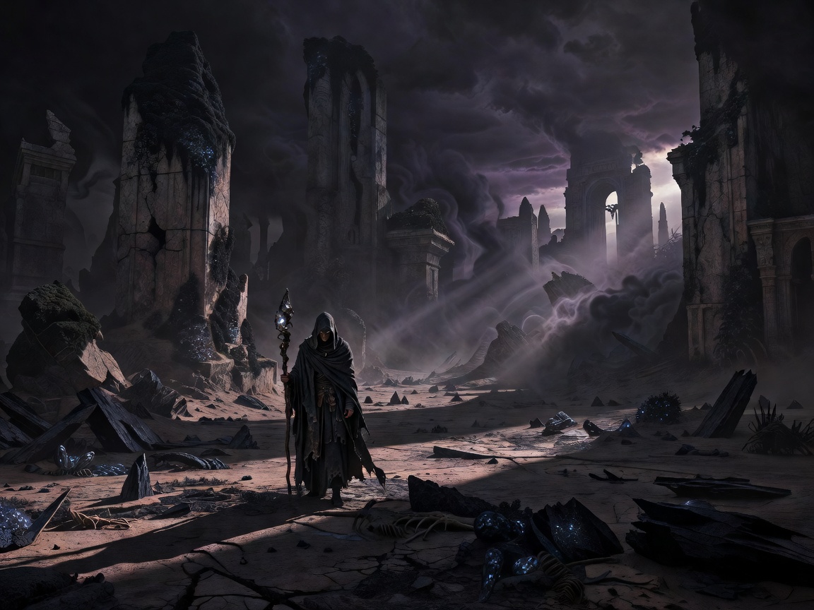Fantasy Warrior Mythology Game Scene